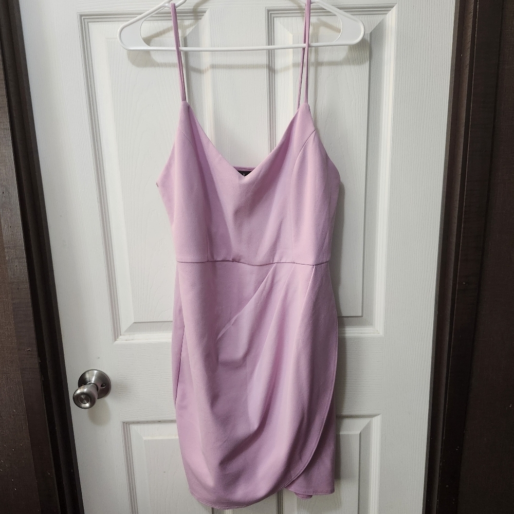 Lulus Forever Your Girl Mauve Body Con Mini Dress. Sz XL - Picture 5 of 10